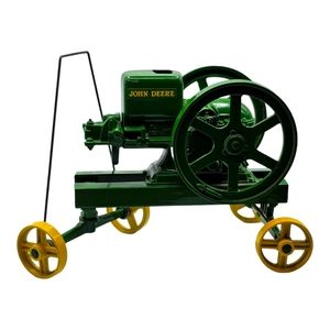 Vintage 1990 John Deere Hit & Miss Engine Toy Model E Diecast Toy Tractor